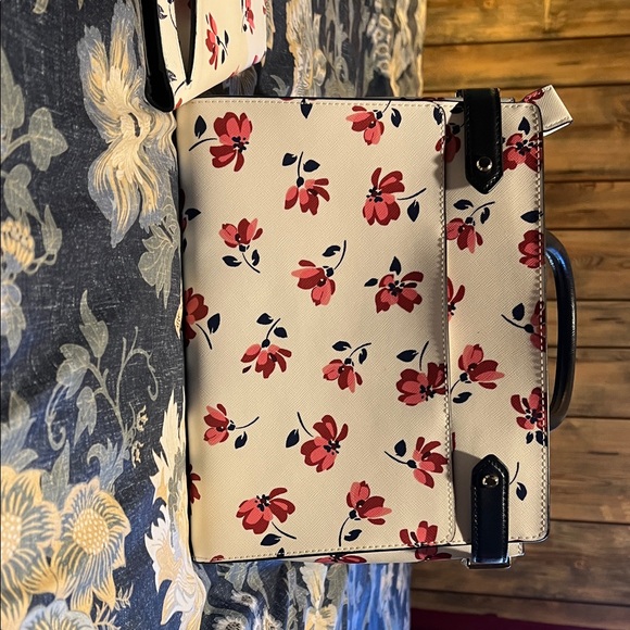 Kate Spade Pink and Blue Floral Satchel and wallet - Picture 8 of 8